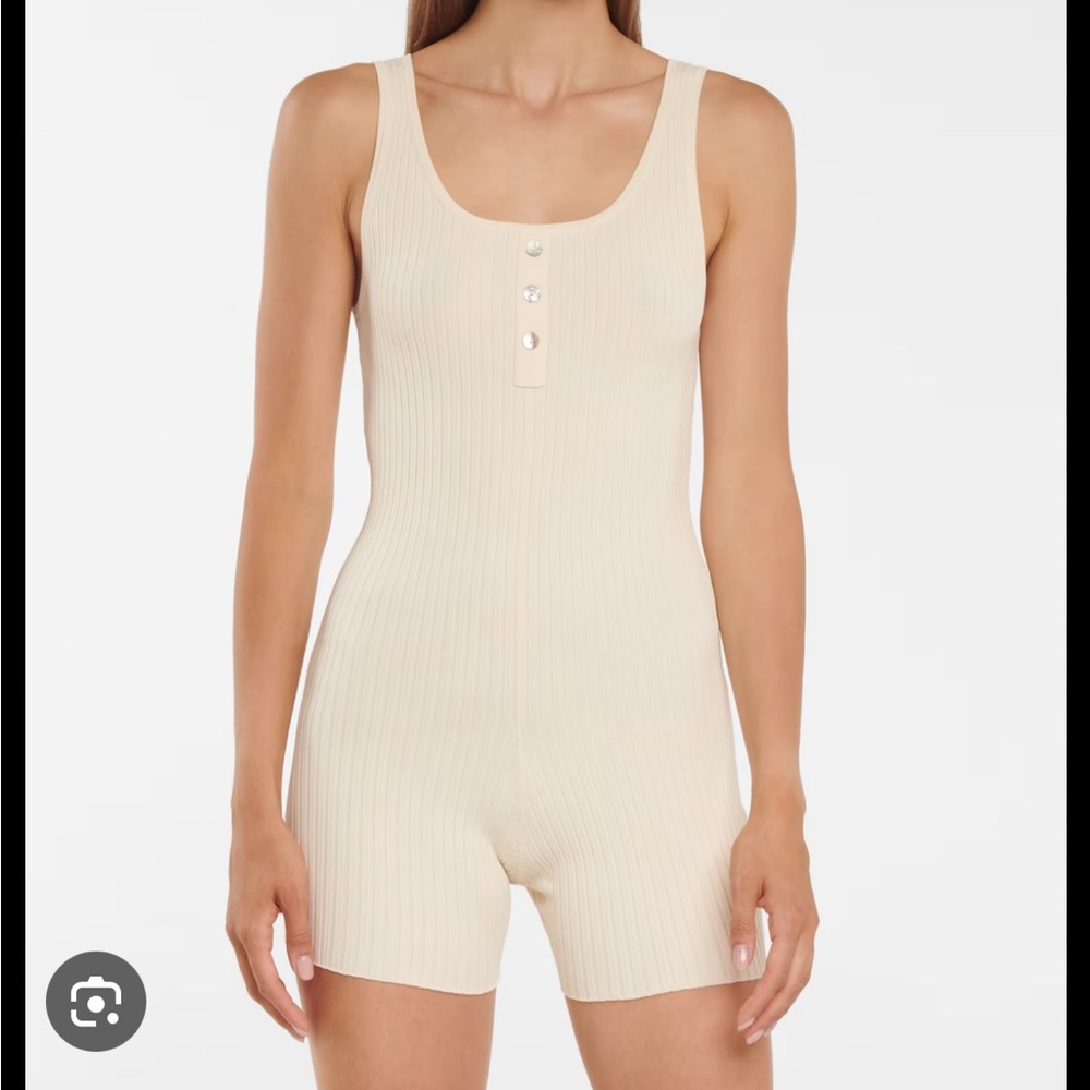 Live The Process Saros Henley Playsuit in Mother of Pearl